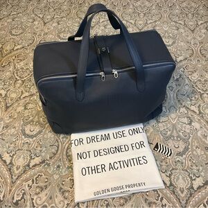 Mint Golden Goose Equipage Leather Duffle Bag Made in Italy Used 1x